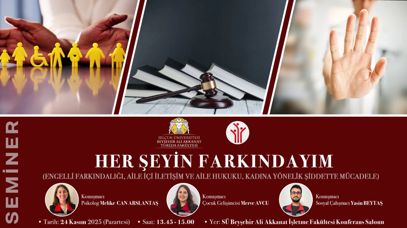 "Her Şeyin Farkındayım" Etkinliğimize Davetlisiniz